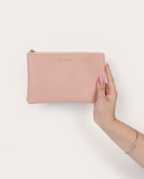 Pochette de voyage rose poudré