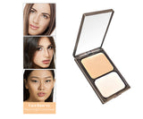 Vasanti Face Base Powder Foundation - Shade V2 Warm Light to Medium - Front shot with swatch