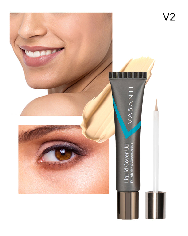 Liquid Cover Up Foundation and Concealer in 1 - Vasanti Cosmetics