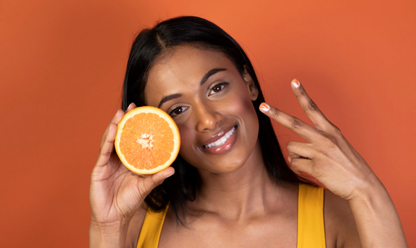 Orange Color Corrector Concealer by Vasanti showing you the Power of the “V”