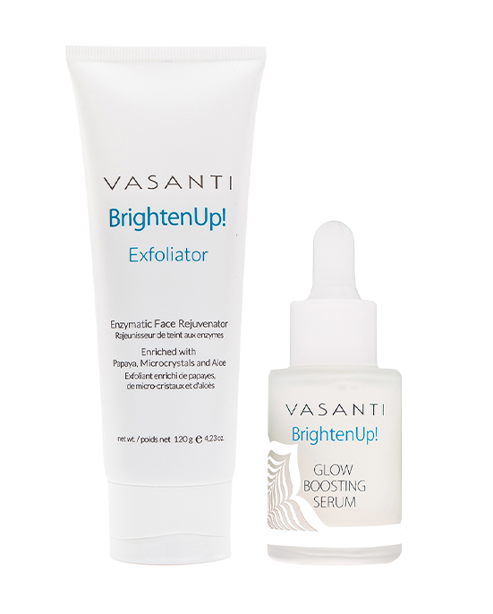 BrightenUp! Exfoliator + Glow Boosting Serum Kit