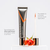 Liquid VO2 Dark Circle Eraser &  VO2 "Flat Angled Foundation" Stubby Brush - Vasanti Cosmetics