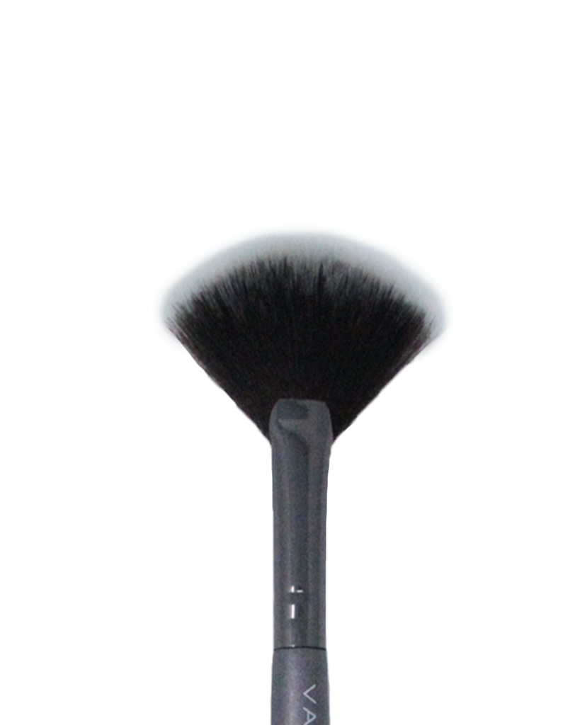 Vasanti Highlighter Fan Brush - Closeup brush head front shot